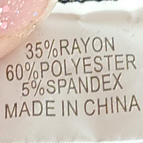 Tickled Teal Brand Black Animal Stripe Print LS Rayon Poly Span Pull Over Top M - Picture 15 of 16